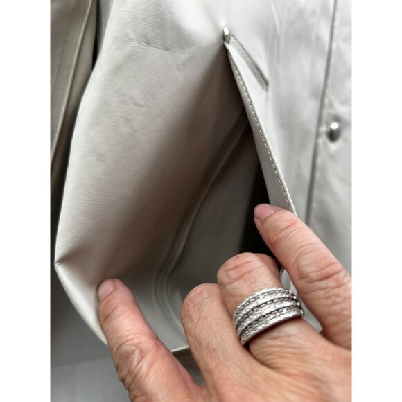 STUTTERHEIM Stockholm Raincoat XXS Light Grey Hooded Jacket – Unisex - Picture 8 of 11